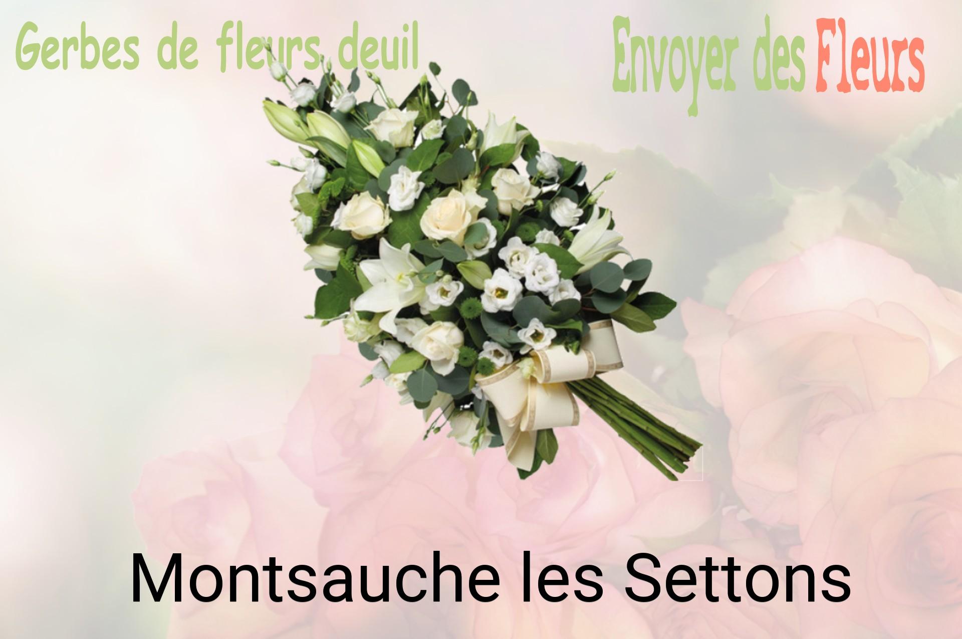 Gerbe de fleurs de deuil livrée à Montsauche-les-Settons